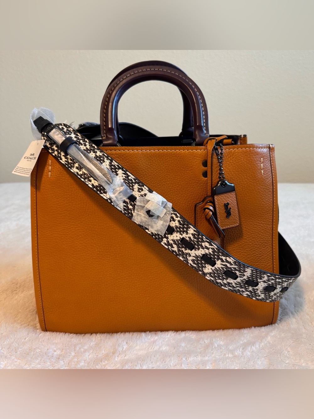 Coach Novelty Strap Exotic Whipstitch